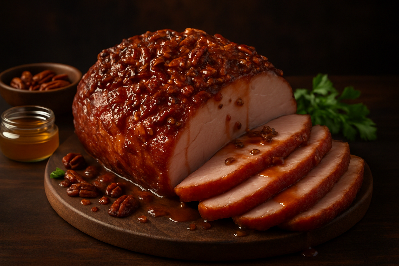 Pecan Praline Honey Ham – SmokinTex