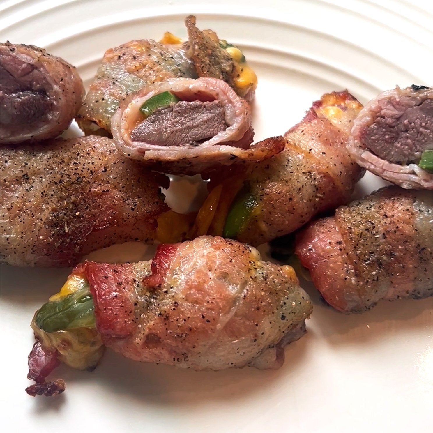 Bacon Wrapped Dove Breasts