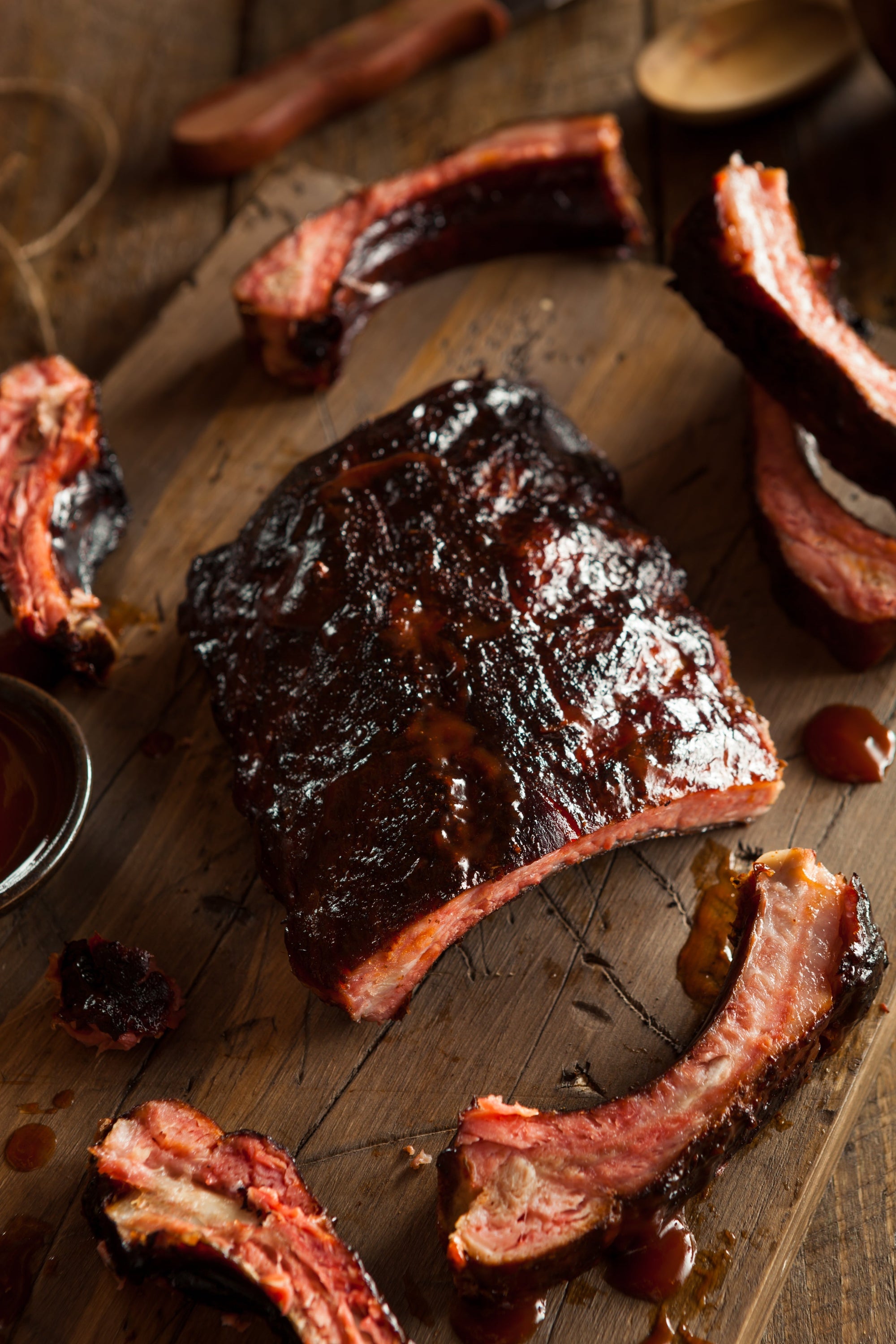 Smoked Pork Ribs with Honey Marinade