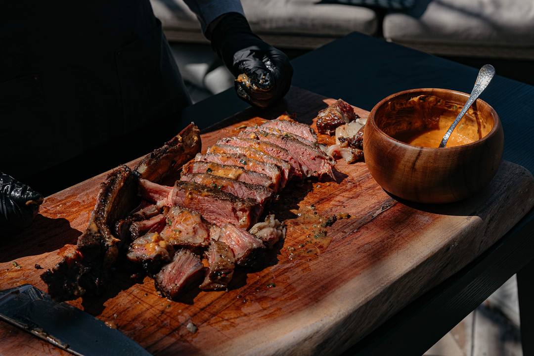 Tomahawk Steak (Smoked + Reverse Seared)