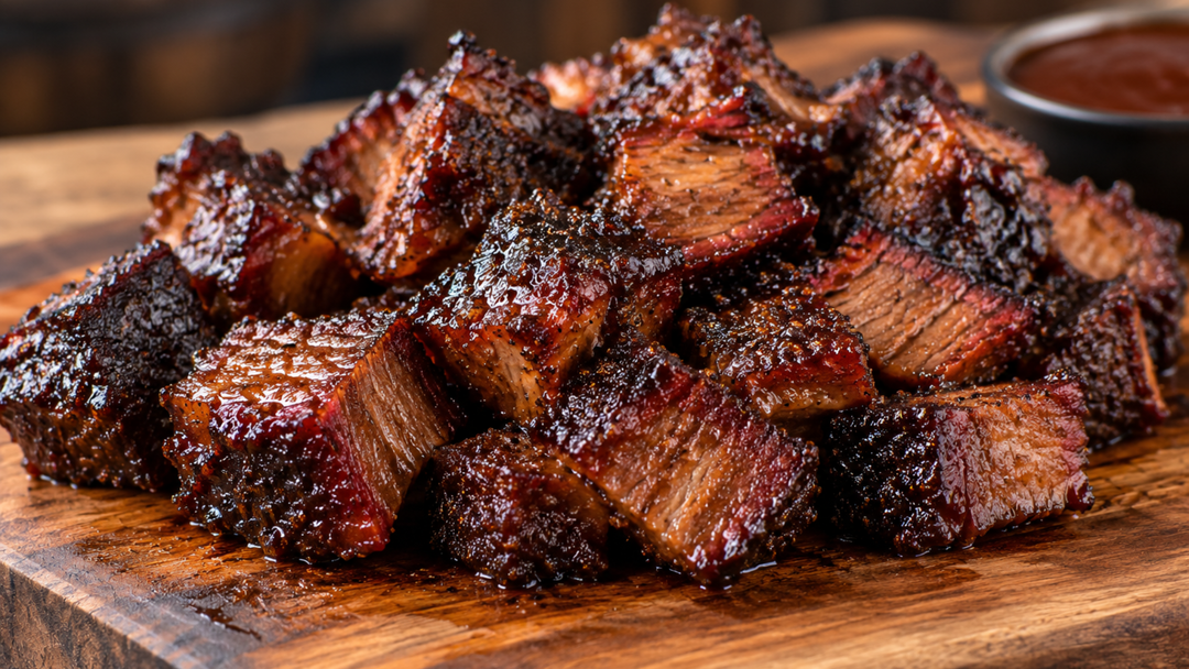 Smoked Pork Belly Burnt Ends