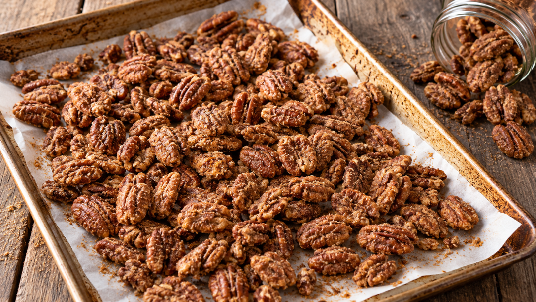 Smoked Candied Pecans