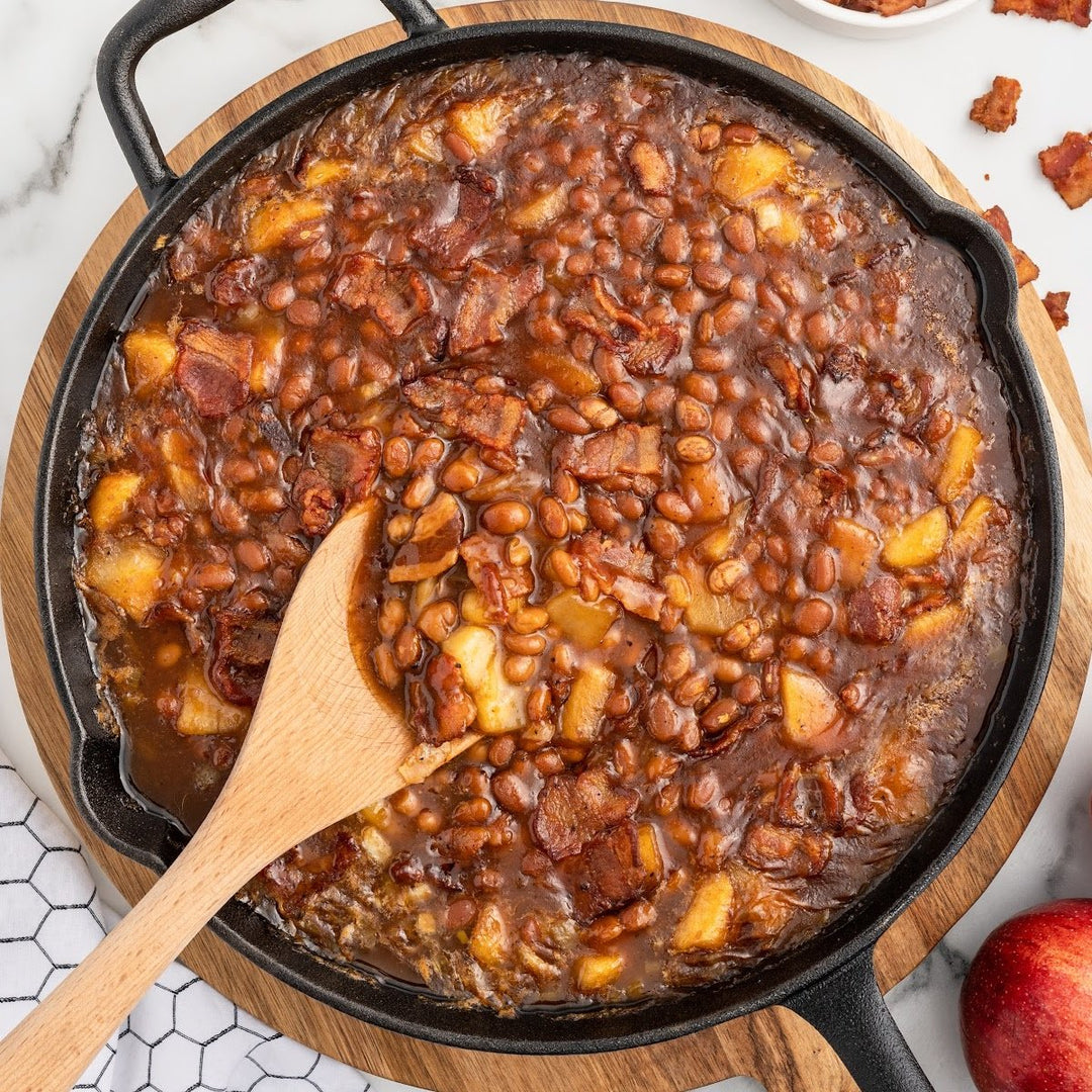 Apple Walnut BBQ Beans