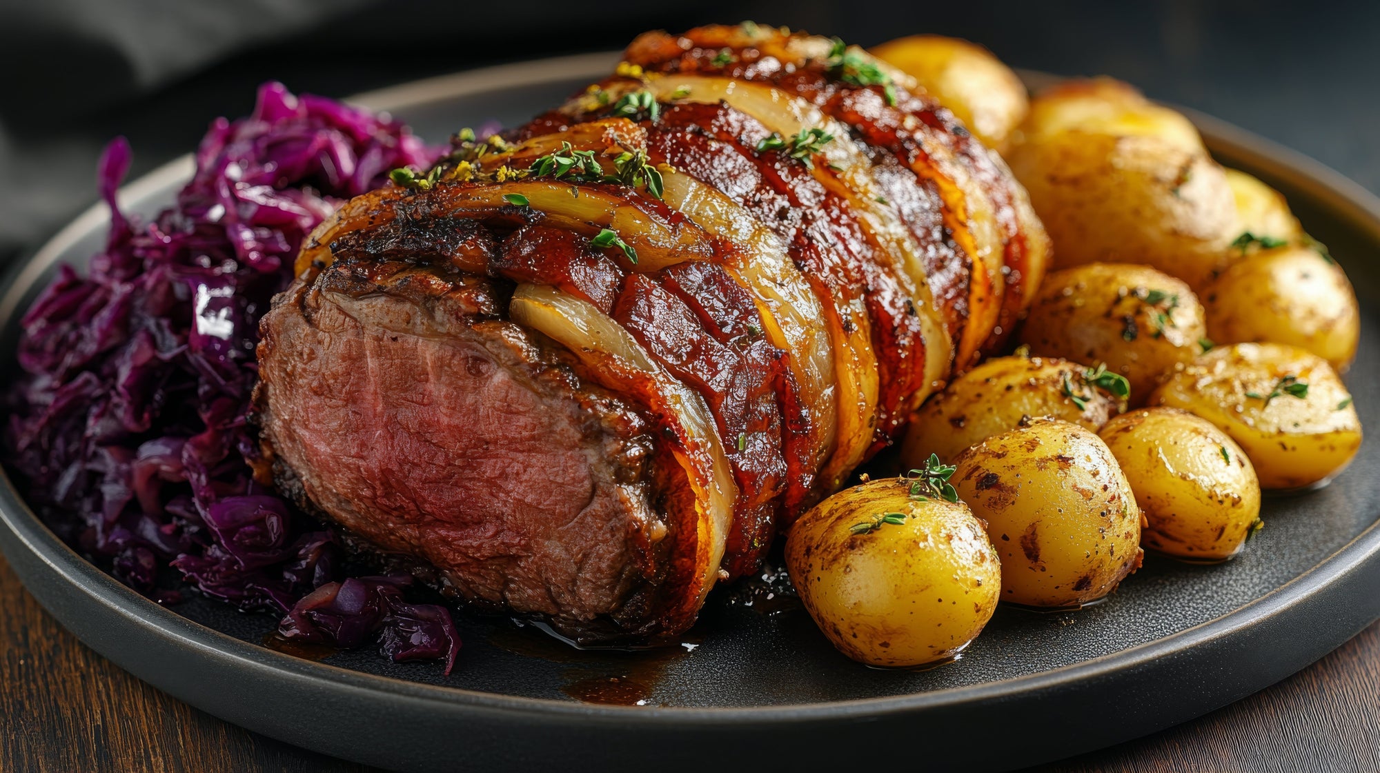 Bacon Wrapped Smoked Prime Rib