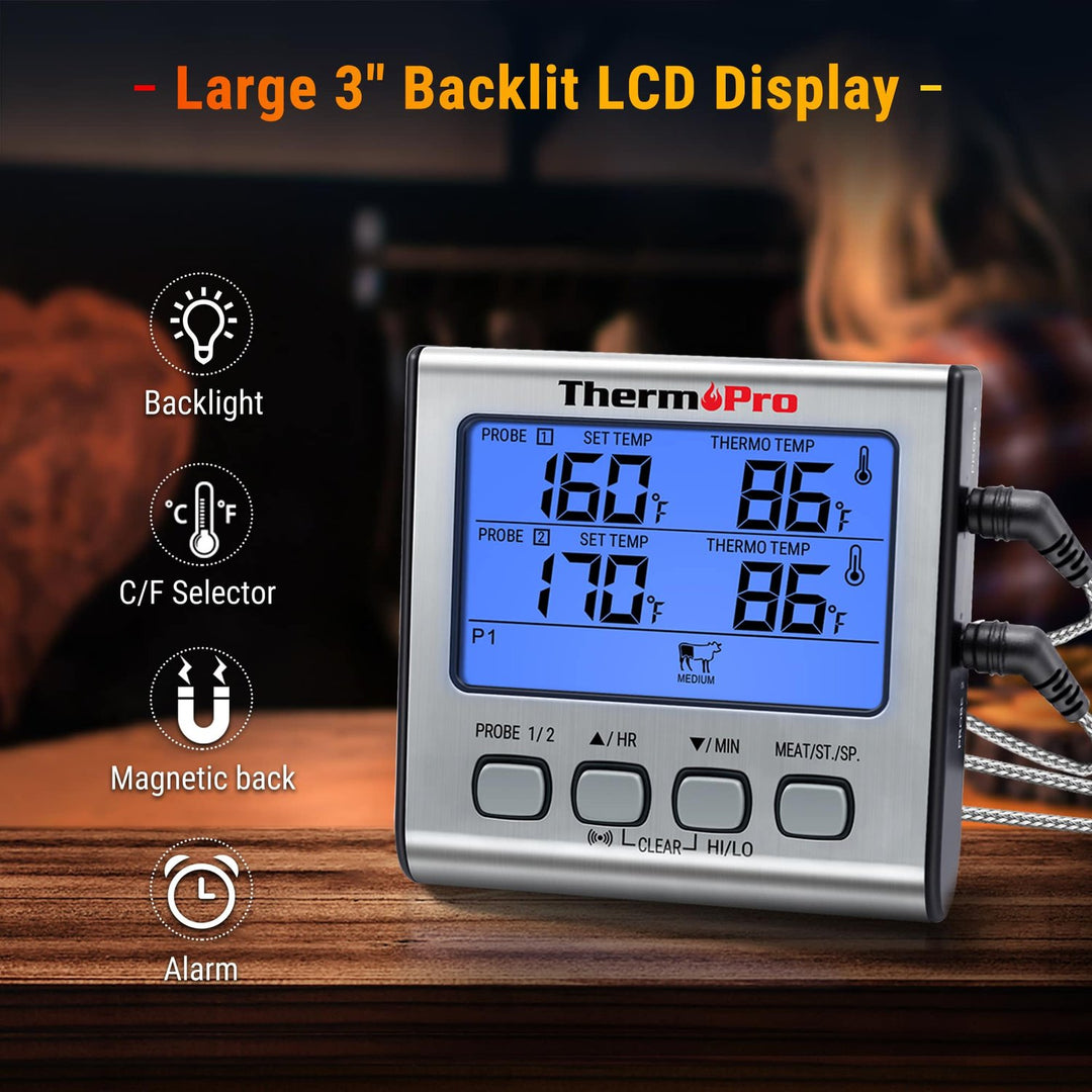 Dual Probe Wired Thermometer